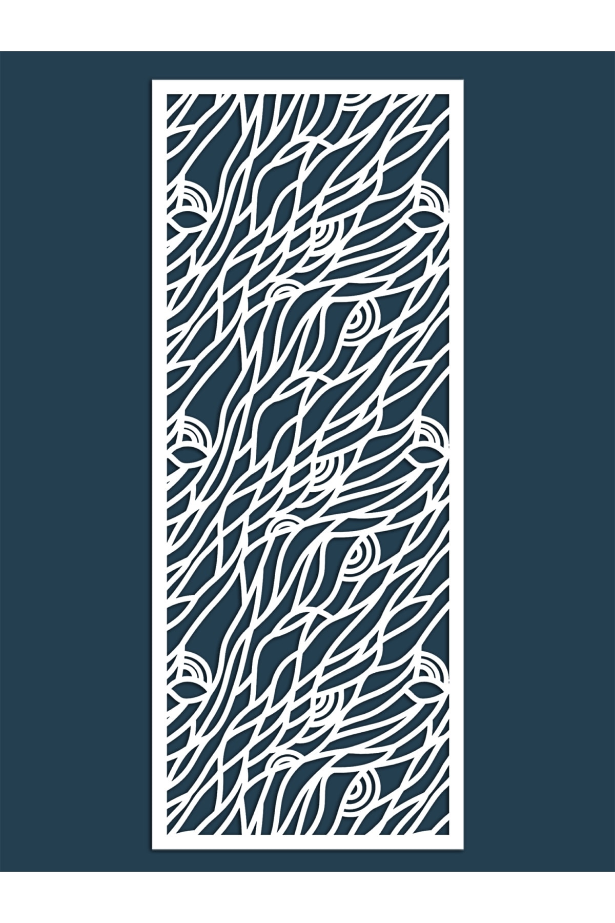 Liar Dekor Liar Ahşap Seperatör (Paravan) - KSP-97 - (18 mm) - (69 cm x 139 cm) - (Beyaz)