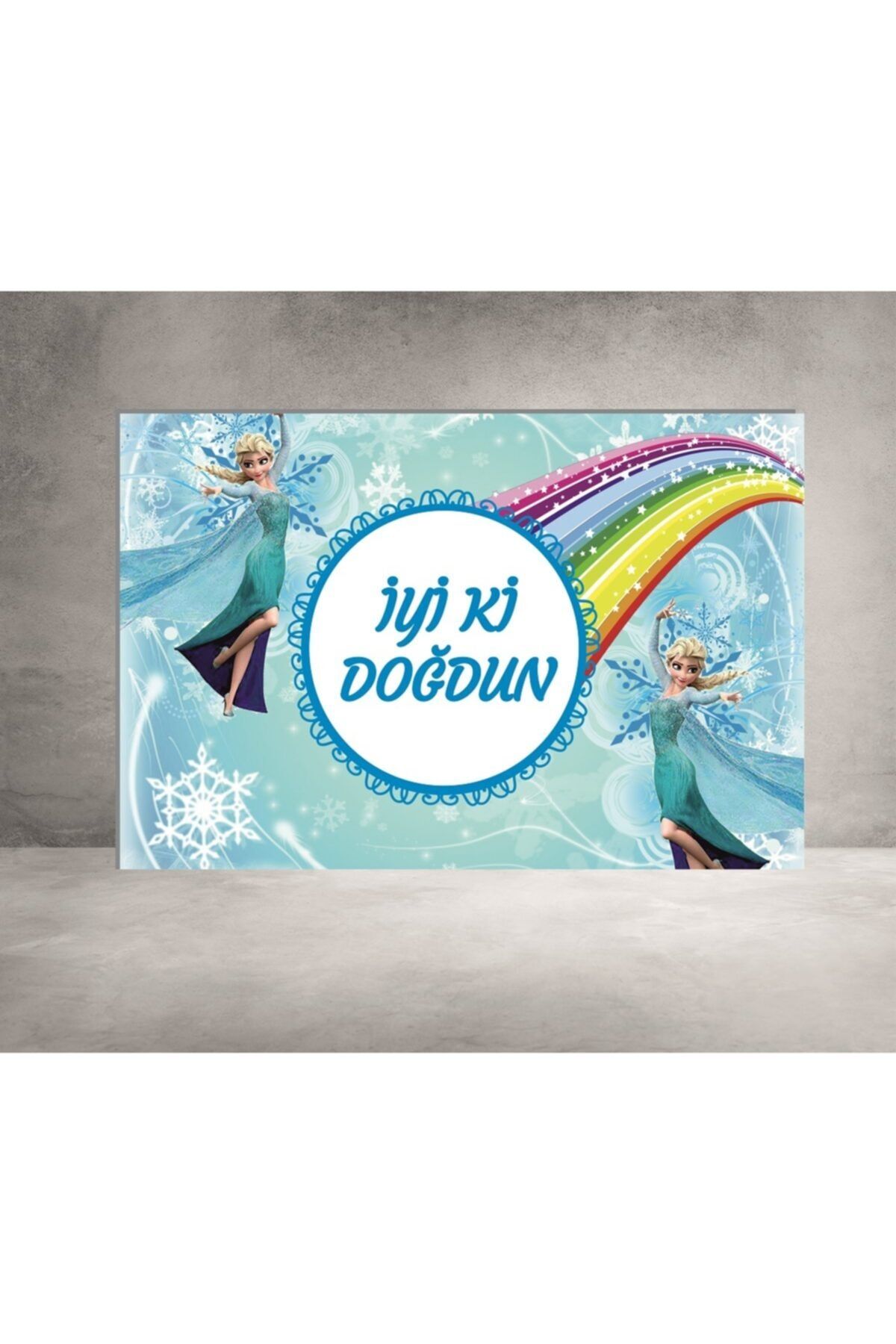 Dilay Reklam Frozen Elsa Consept Doğum Günü Afişi 3