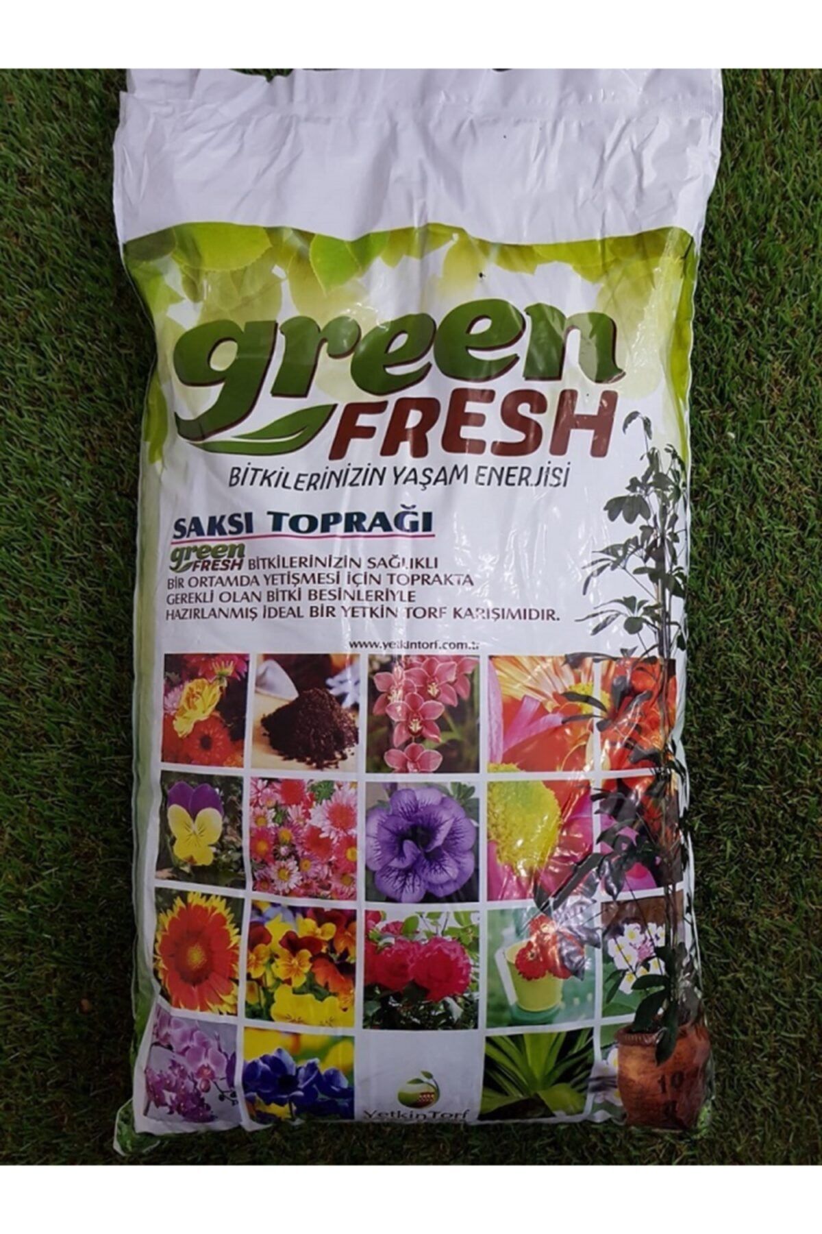 green fresh Saksı Toprağı 3 Adet 10 Lt Çiçek Toprağı Torf Toprak Perlitli Torf