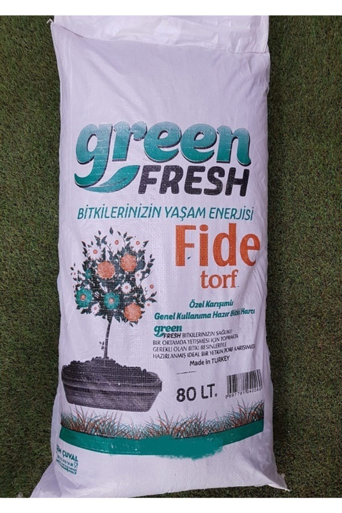 green fresh Saksı Toprağı 2 Adet 80 lt Çiçek Toprağı Torf Toprak Perlitli Torf