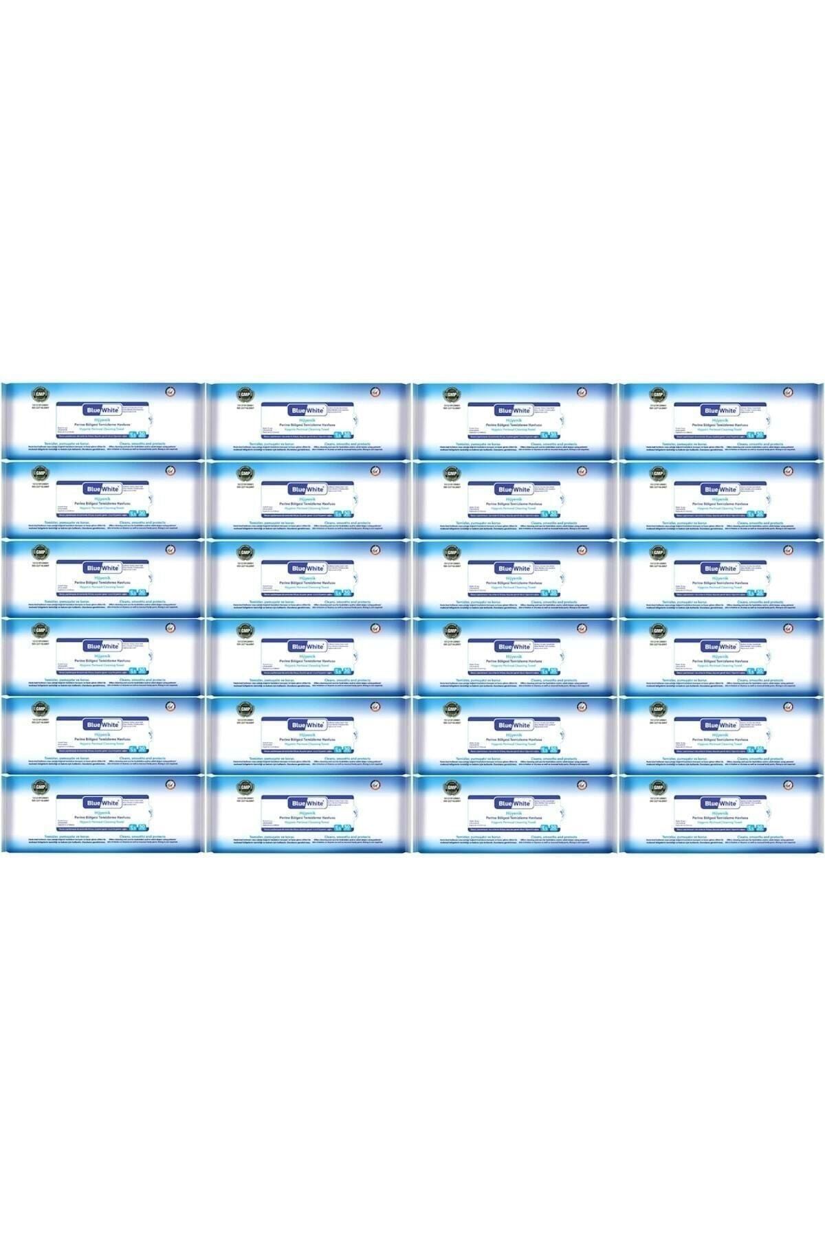 Bluewhite Yetişkin Hasta Vücut Temizleme Mendil-havlusu (24 Lü Set) 50 Yaprak Hijyenik