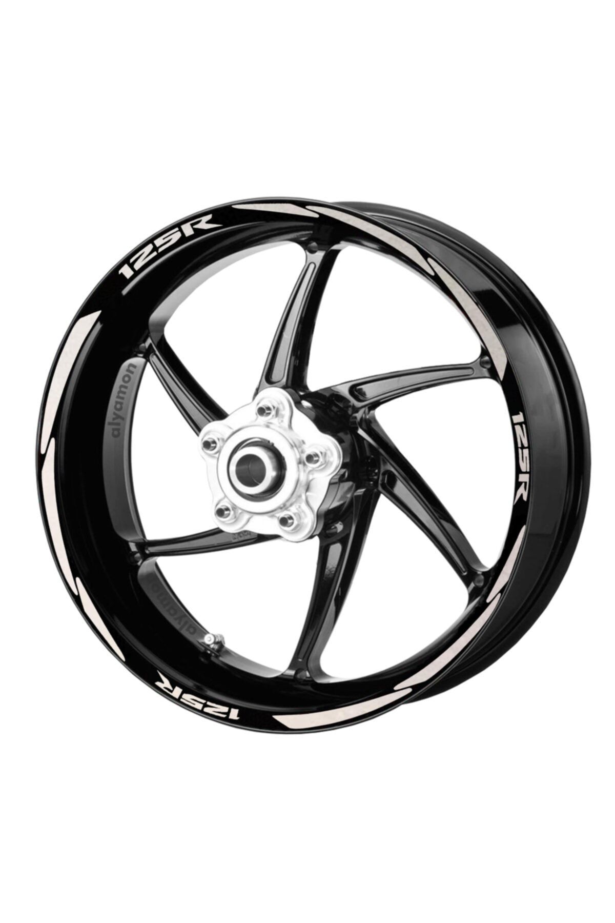 Deeb Cbr125 Jant Şeridi Reflektif Beyaz Beyaz Model S