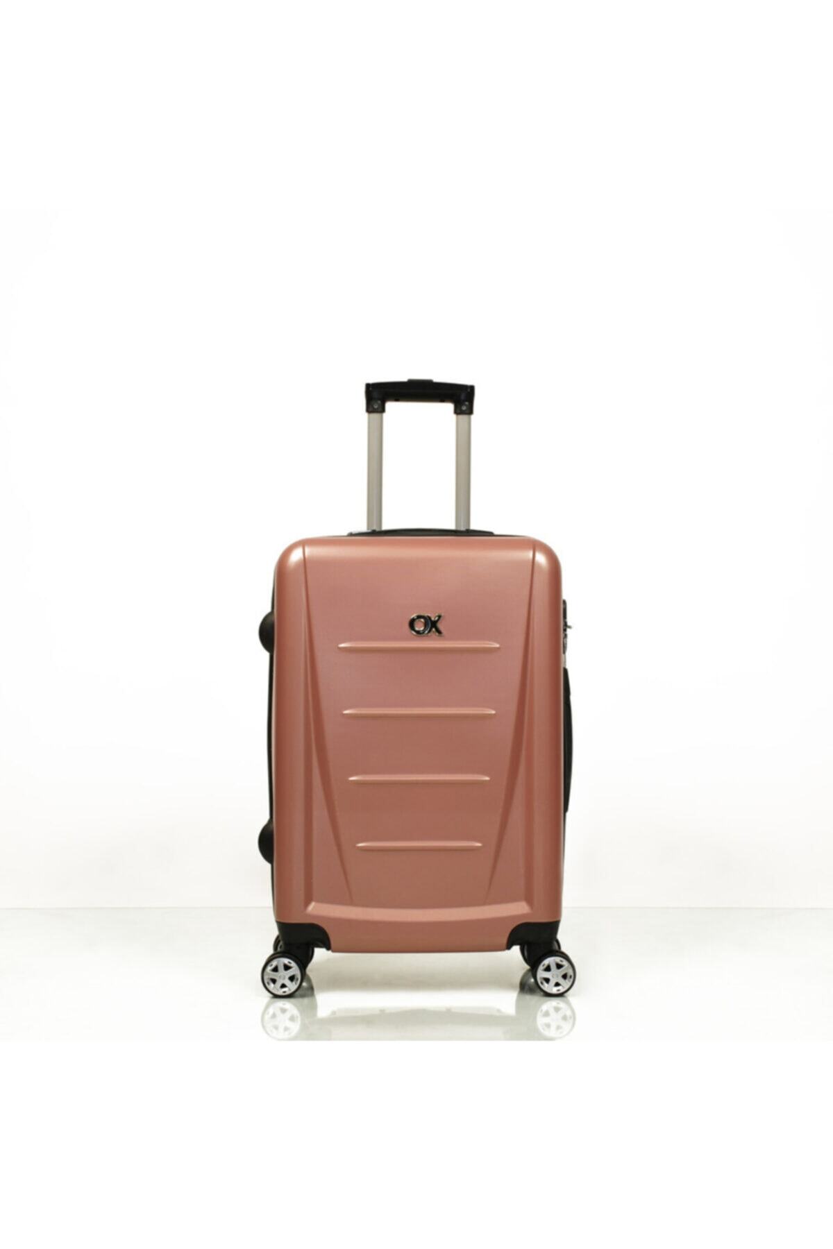OX Dominica Rose Gold Orta Boy Valiz