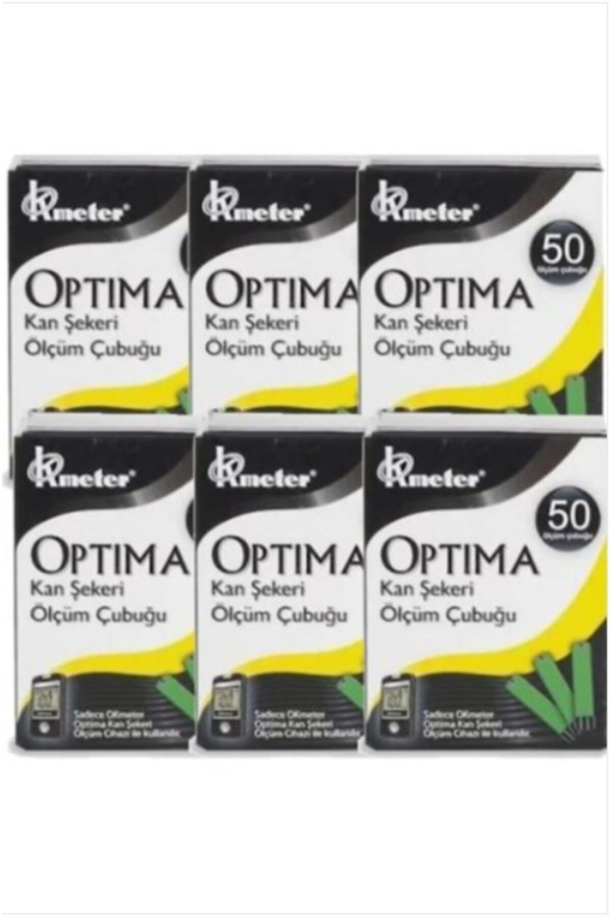 Optima Seker Ölçüm Stripi (çubuğu) 50'li X 6 Kutu