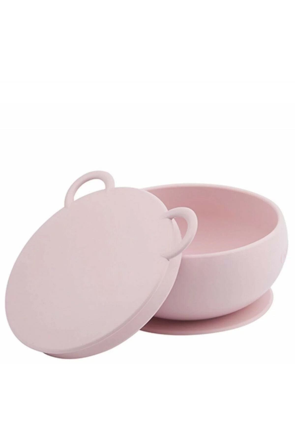 Oioi Kapaklı Vakumlu Silikon Kase Pembe (Kek Kalıbı)