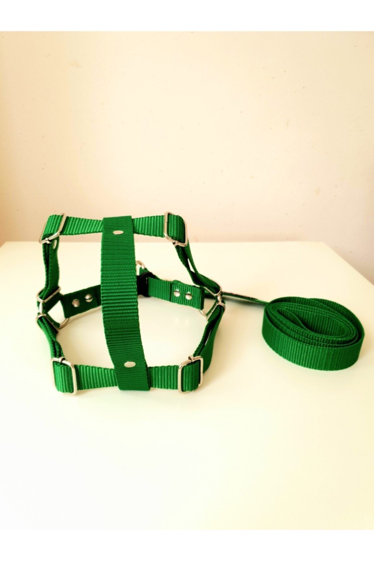 Loyal Friend Store Yeşil Köpek Göğüs Bel Tasma Takımı M Beden (45-55 Cm