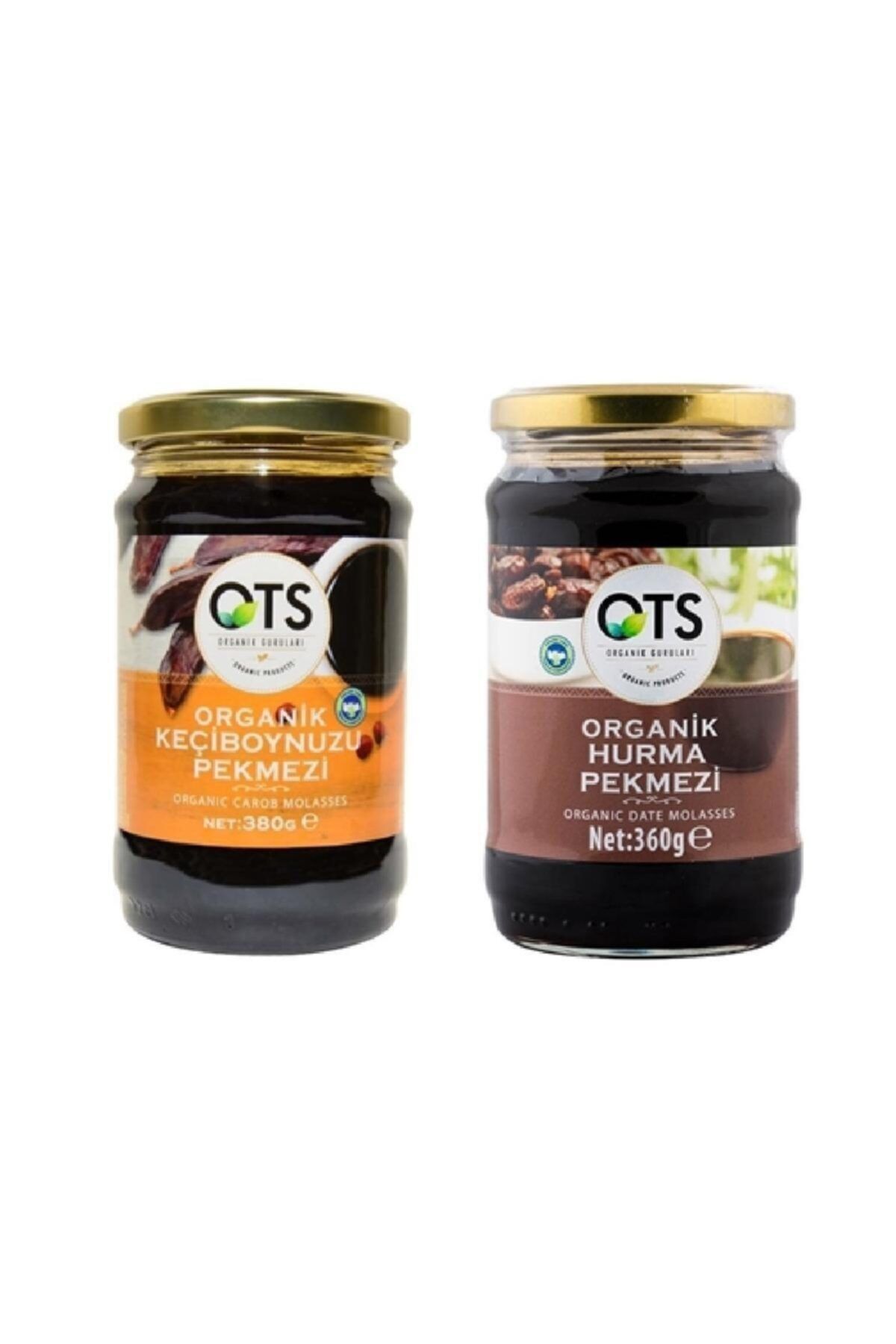 OTS Organik Keçiboynuzu Pekmezi 380 g Hurma Pekmezi 360 g 2'Li Set