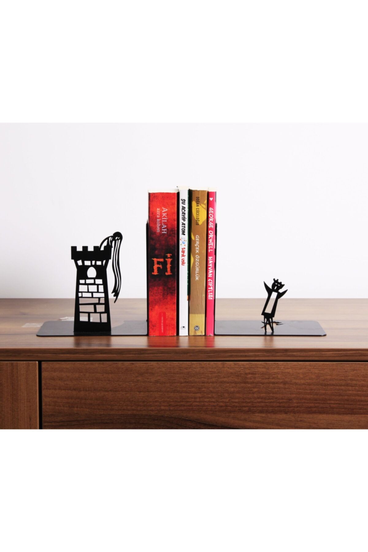 makerzonex Rapunzel Kitap Tutucu / Kitap Tutacağı / Bookend / Kitap Desteği / Kitap Durdurucu