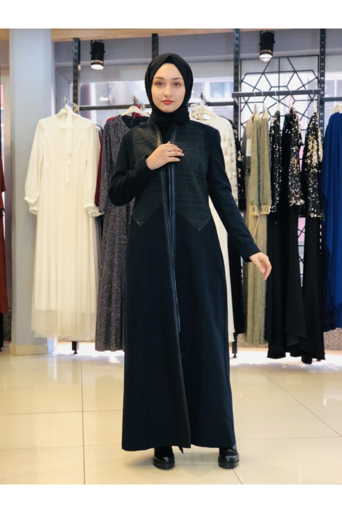 Modesty Kadın Ensaygımoda Lacivert Renk Kaban Kaşe