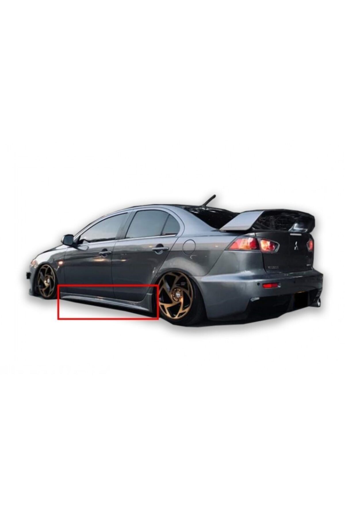 plastik body kit Mitsubishi Lancer 10 Serisi (2009-2016) Evo Model Yan Marşpiyel Seti (plastik)
