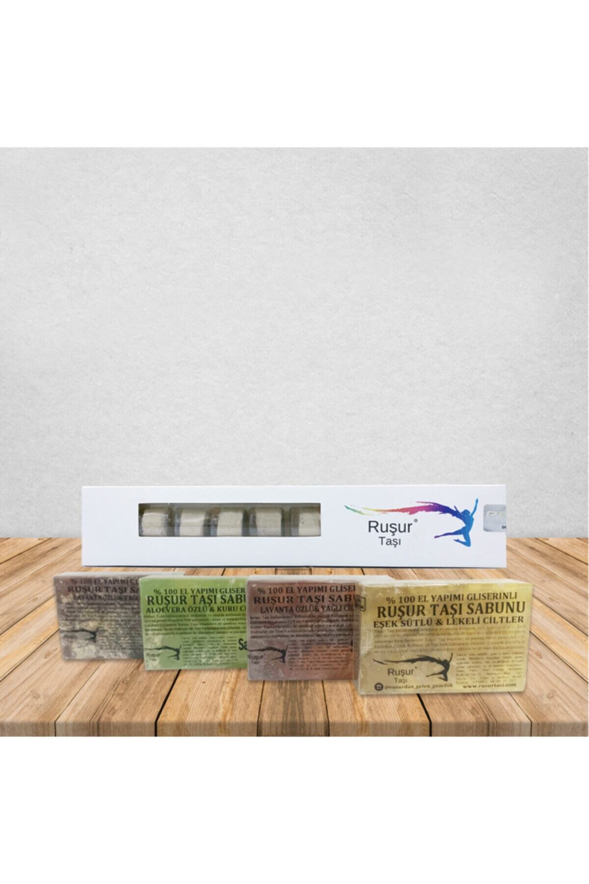 NS NİSANSTORE 10.lu Ruşur Taşı Ve Ruşur Taşlı Aloe Vera Özlü & Lavanta Özlü & Keçi Sütlü & Eşek Sütlü Sabun