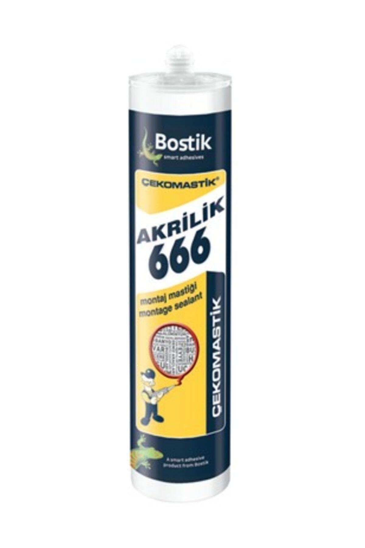 ÇEKOMASTİK Akrilik 666 Montaj Matiği Beyaz 500 gr