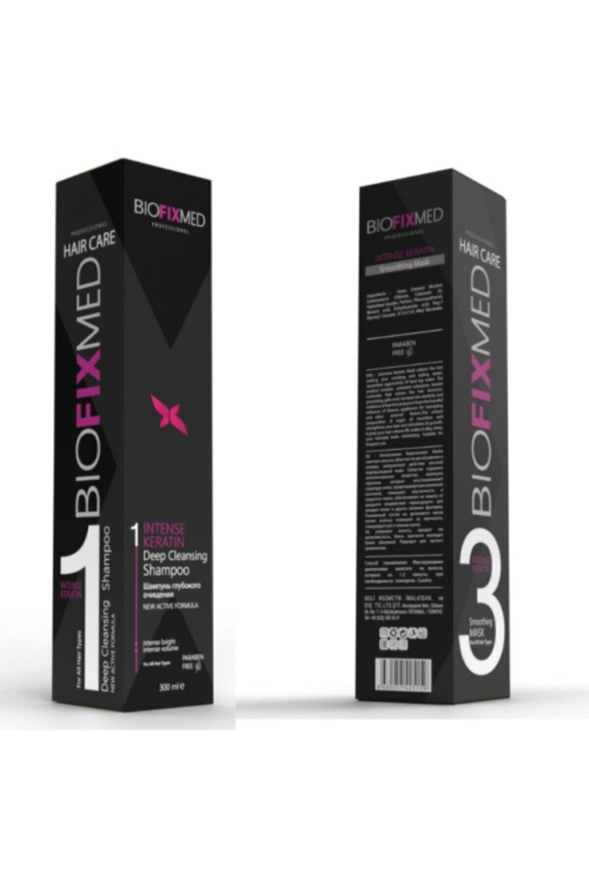 Biofix Uzatıcı Etkili Tuzsuz Keratin Şampuan + Keratin Maske 2'li Saç Bakım Seti (Saç Dökülme Önleyici)