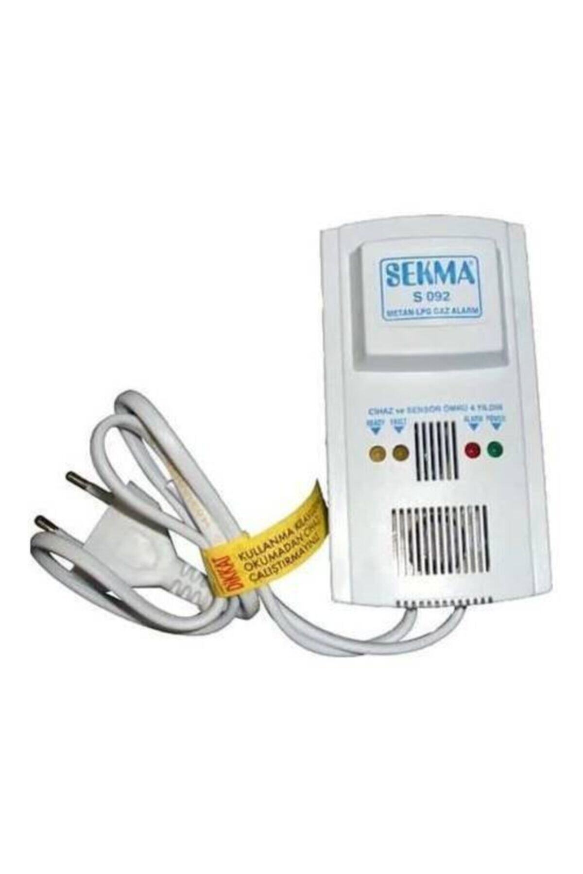 SEKMA S-092 Doğalgaz Alarm Dedektörü Gaz Alarm Cihazı Lpg Alarm Uyandırıcı