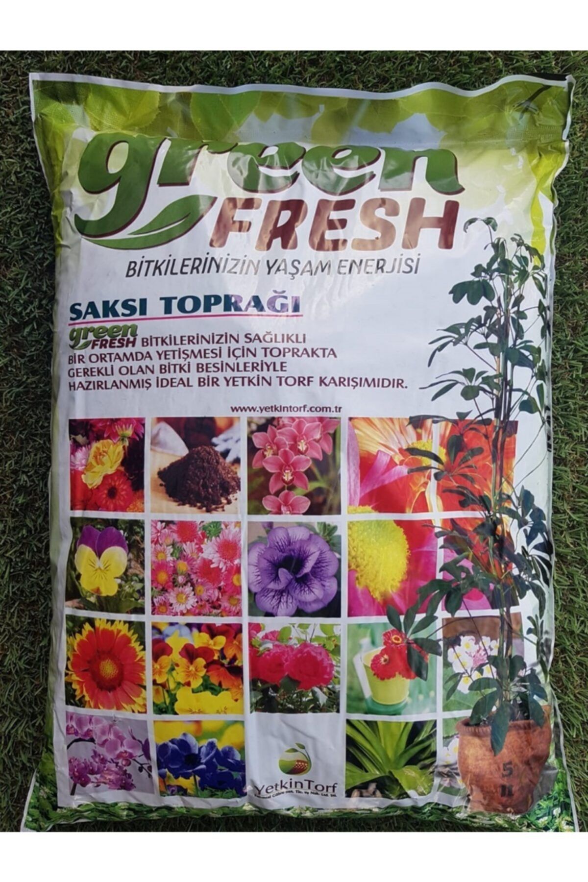 green fresh Saksı Toprağı Çiçek Toprağı Torf Toprak Perlitli Torf 5 lt