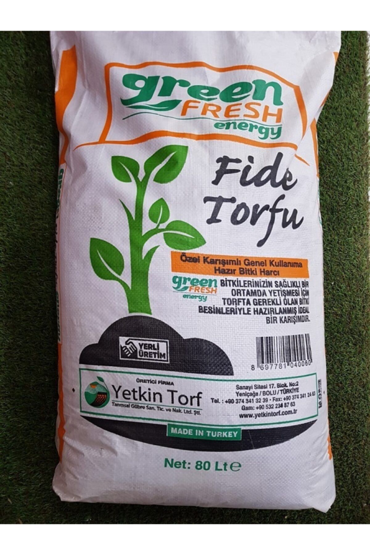 green fresh Çiçek Toprağı Perlitli Torf  80 l