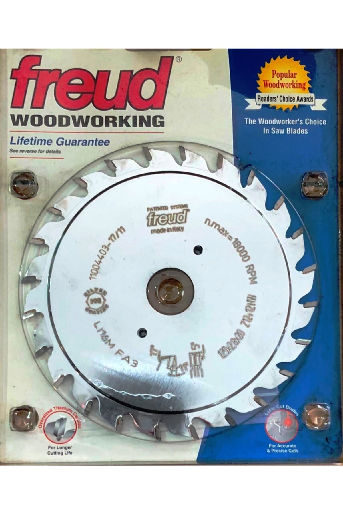 Freud 125*2,8*20 Z12+12 Çiftli Çizici Testere