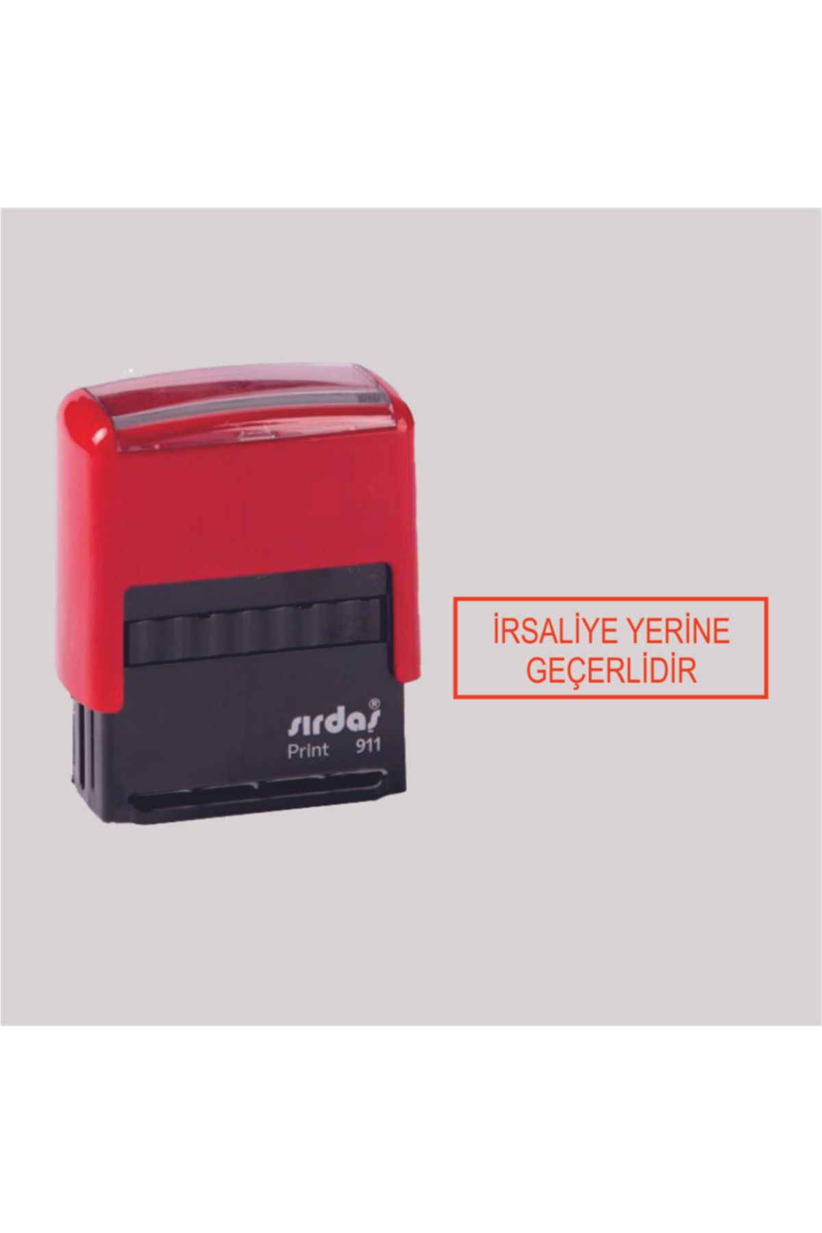 Sırdaş Çerçeveli Irsaliye Yerine Geçerlidir Kaşesi ( 911 Model-kırmızı Keçeli)