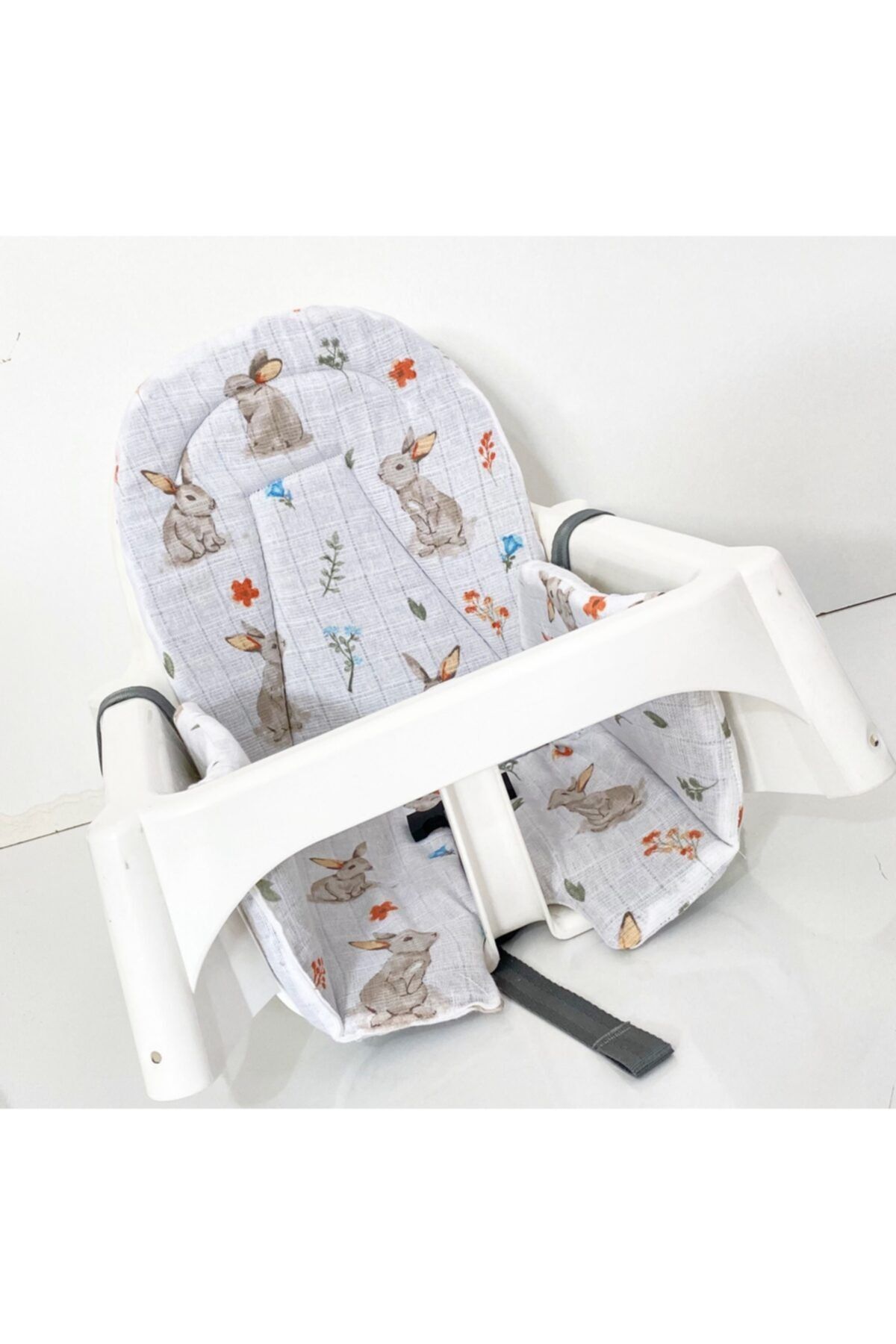 Baby Trendy Desenli Mama Sandalyesi Minderi