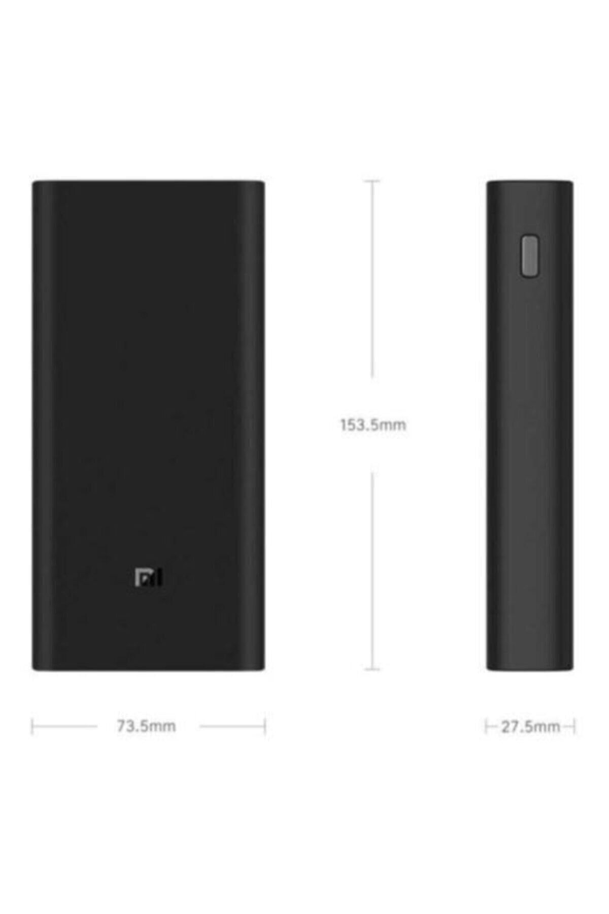 D&Y ELEKTRONİK Xiaomi Mi 20000 Mah Uyumlu Siyah Powerbank