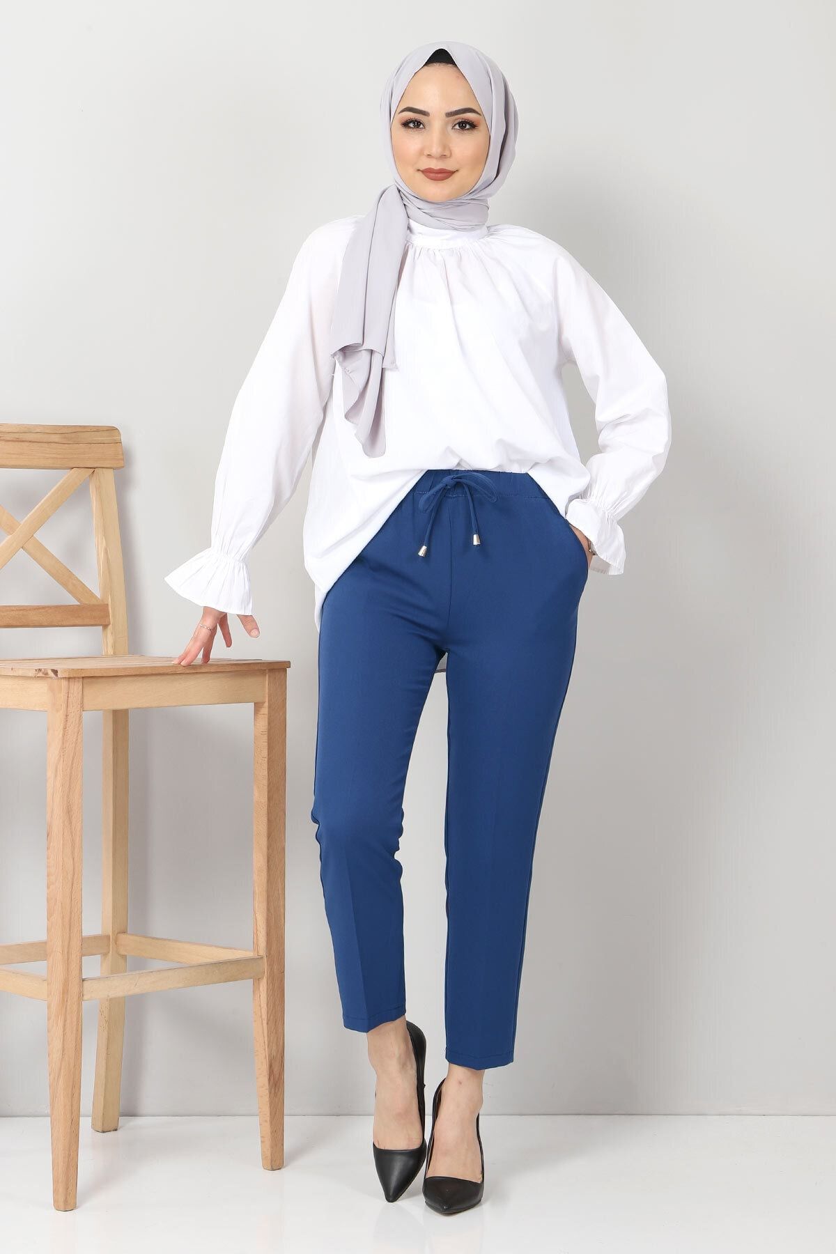 Tesettür Dünyası Kalem Pantolon Tsd0222 Lacivert