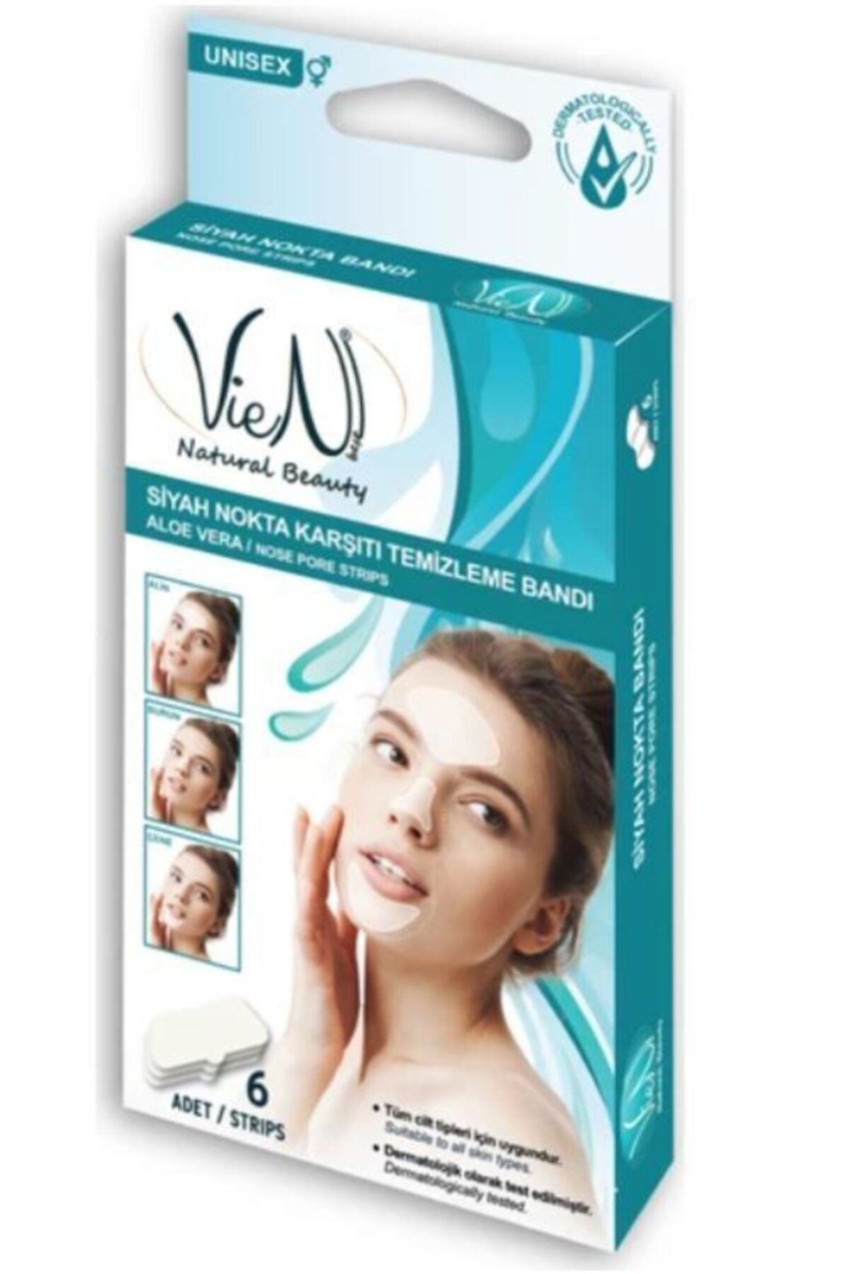 Vien Siyah Nokta Aloe Vera Içerikli Temizleme Bandı  6 Lı
