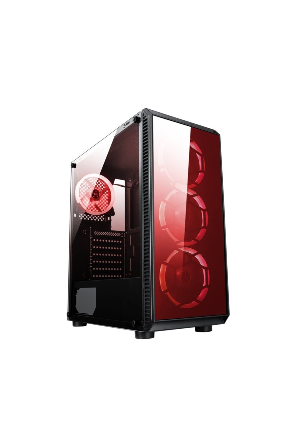TURBOX Galactica 192-6 4x Red Fan Usb 2.0 Min. 250w - Max. 300w Matx Gaming Bilgisayar Kasası