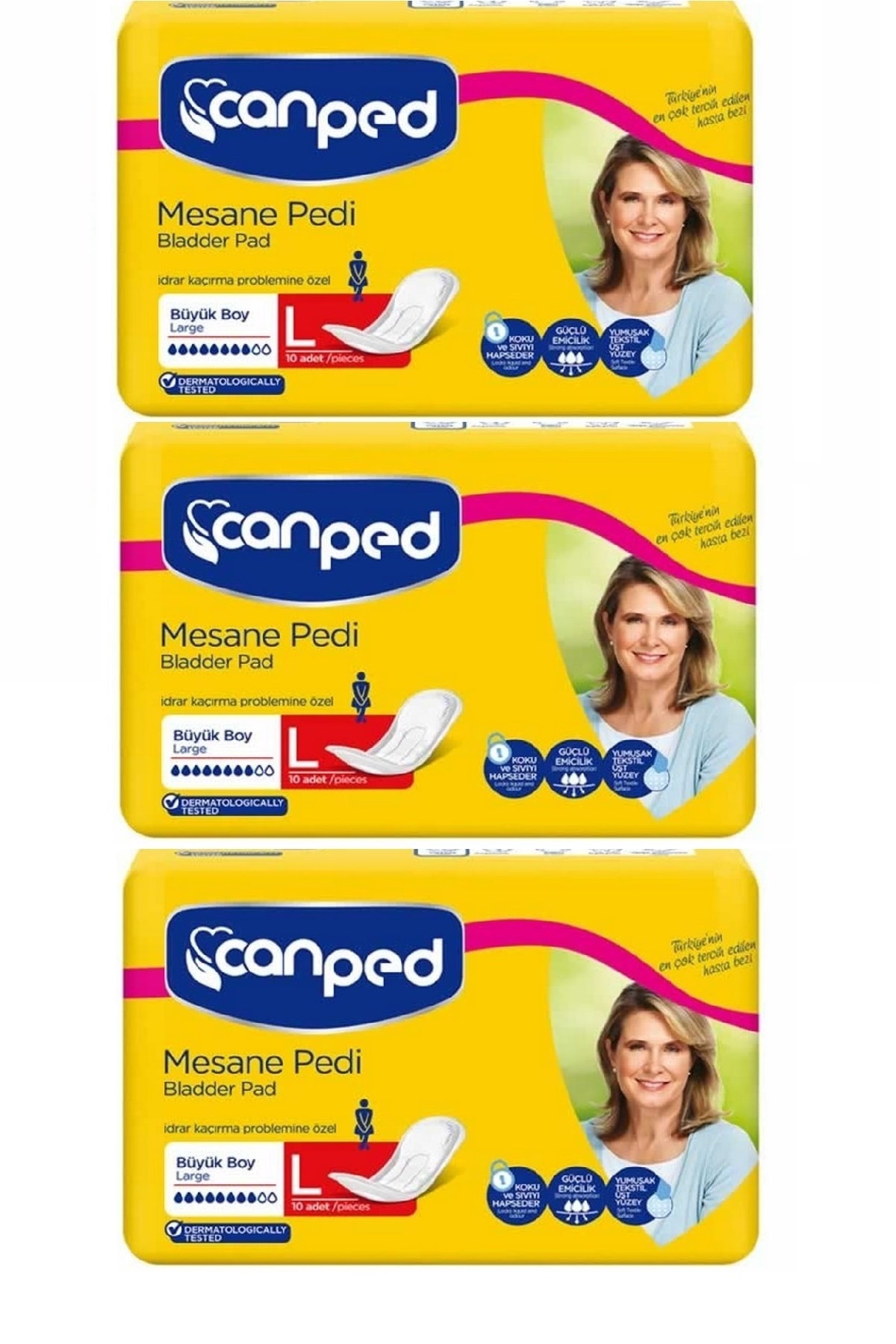 Canped Mesane Pedi Büyük 10' Lu X 3 Adet