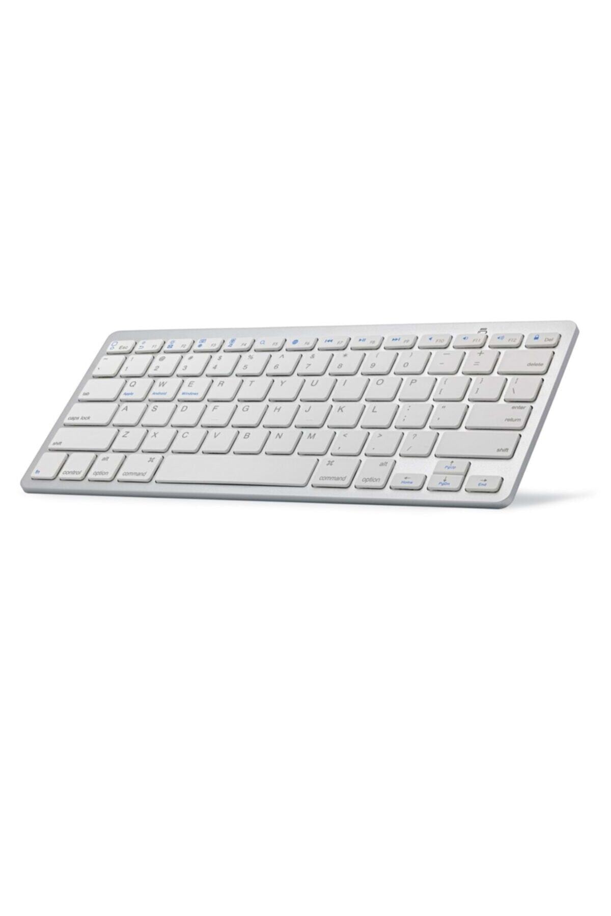 HADRON Tablet Uyumlu Kablosuz Bluetooth Beyaz Q Klavye-hn806b