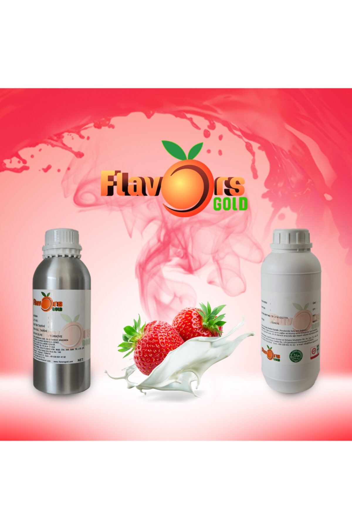 GOLD FLAVORS Çilekli Süt Aroması