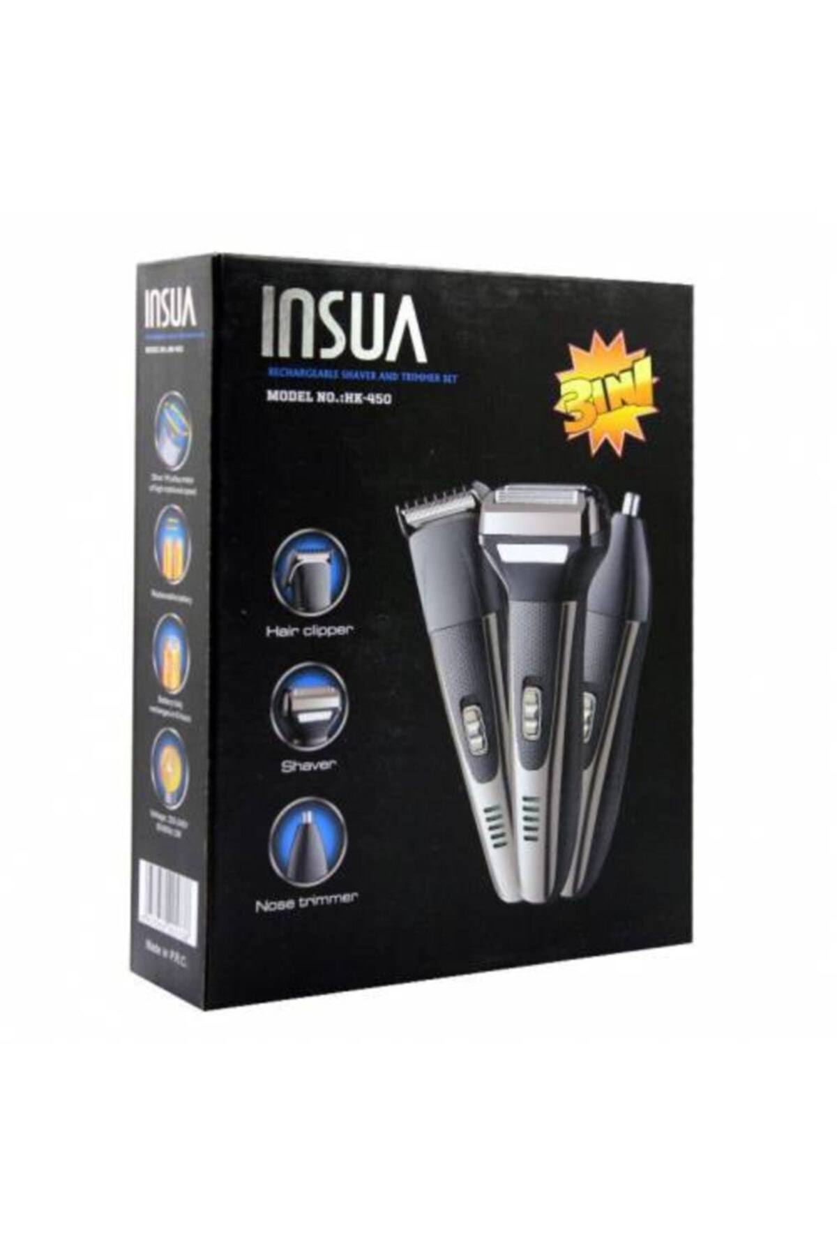 Insua 3 Başlıklı Traş Makinası Hk-450