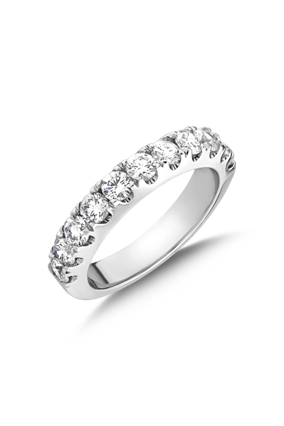 Barok Diamond Pırlanta Yarımtur Yüzük 1.20 Ct. F Vs 14k
