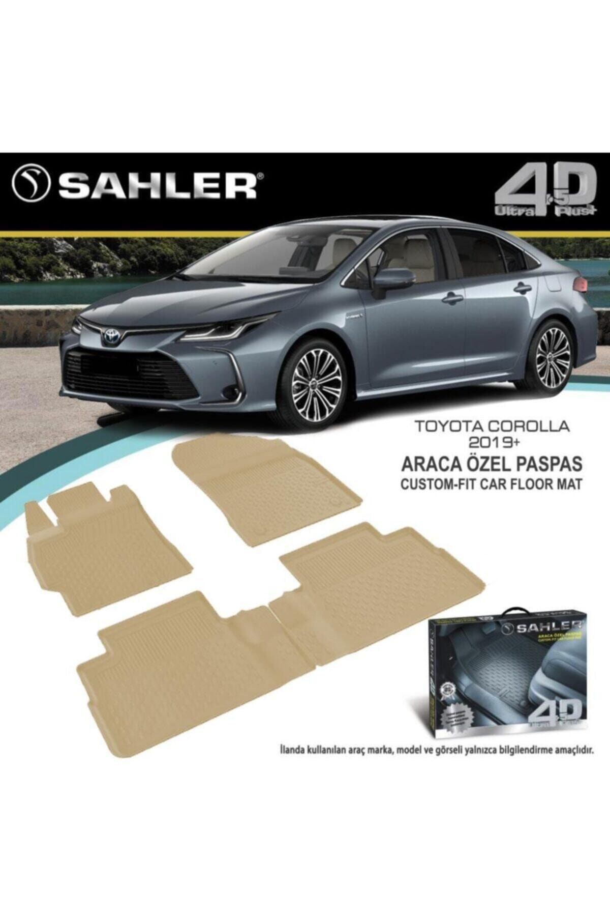 sahler toyota corolla 4 5d havuzlu 2019 sonrasi uyumlu bej paspas fiyati yorumlari trendyol