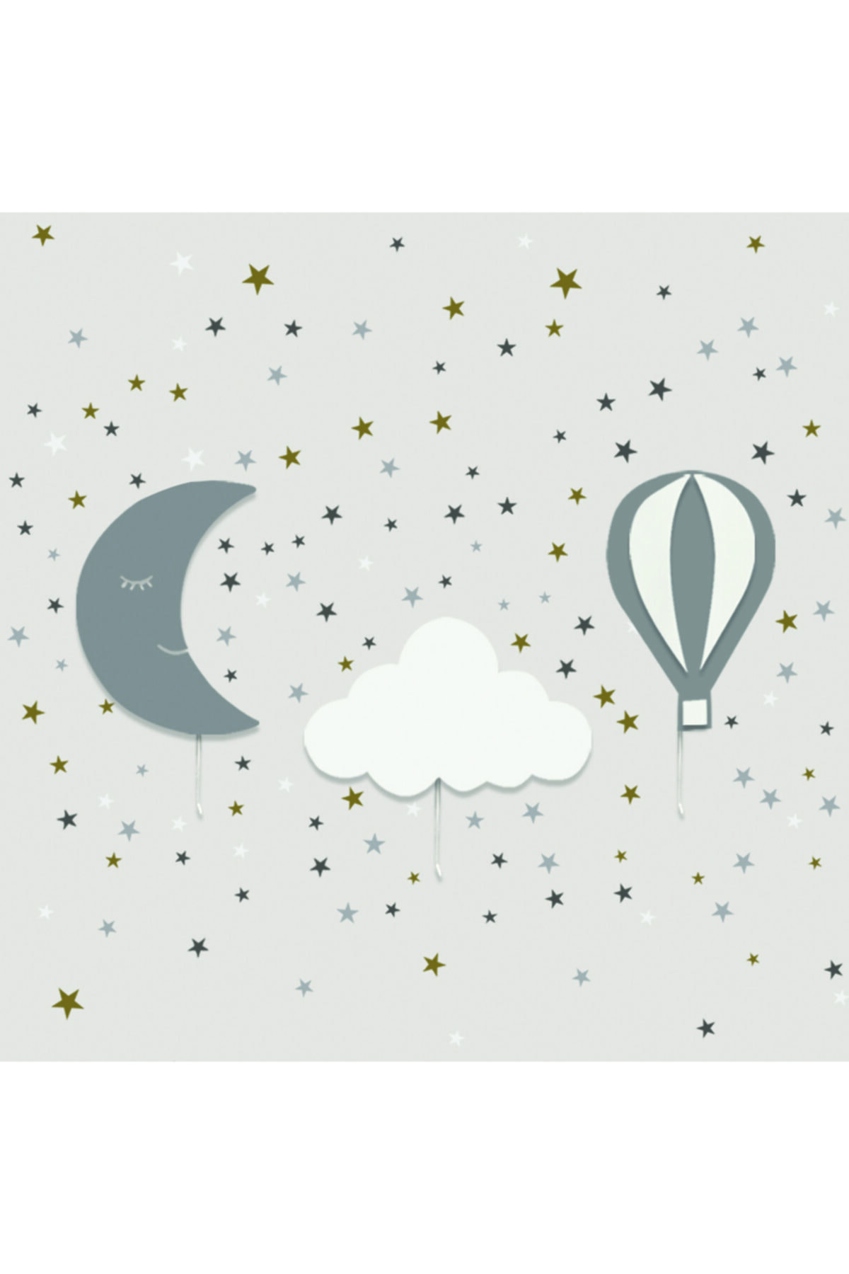 Tinybabyconcept 1 Aydede 1 Bulut 1 Balon Set 150 Beyaz Sticker Aydınlatma