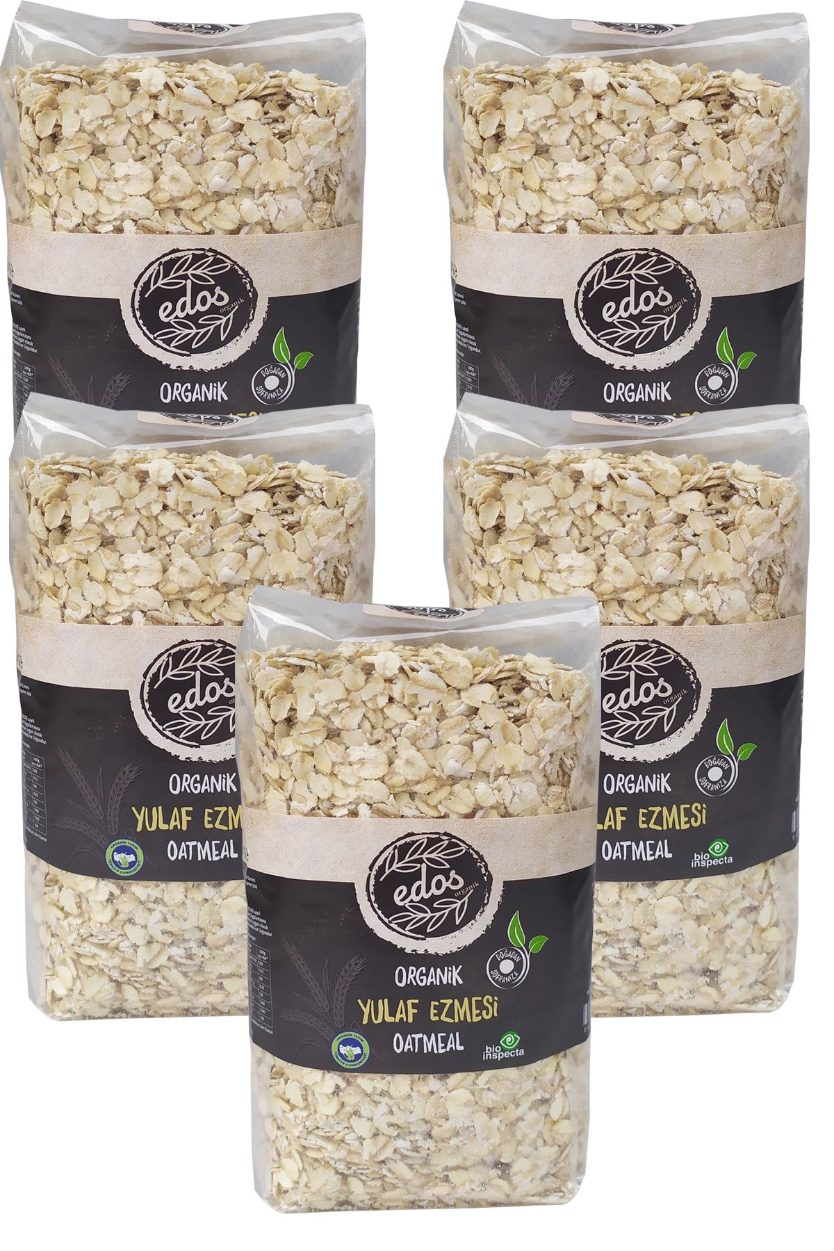 EDOS Organik Yulaf Ezmesi 500 Gr X 5 Adet