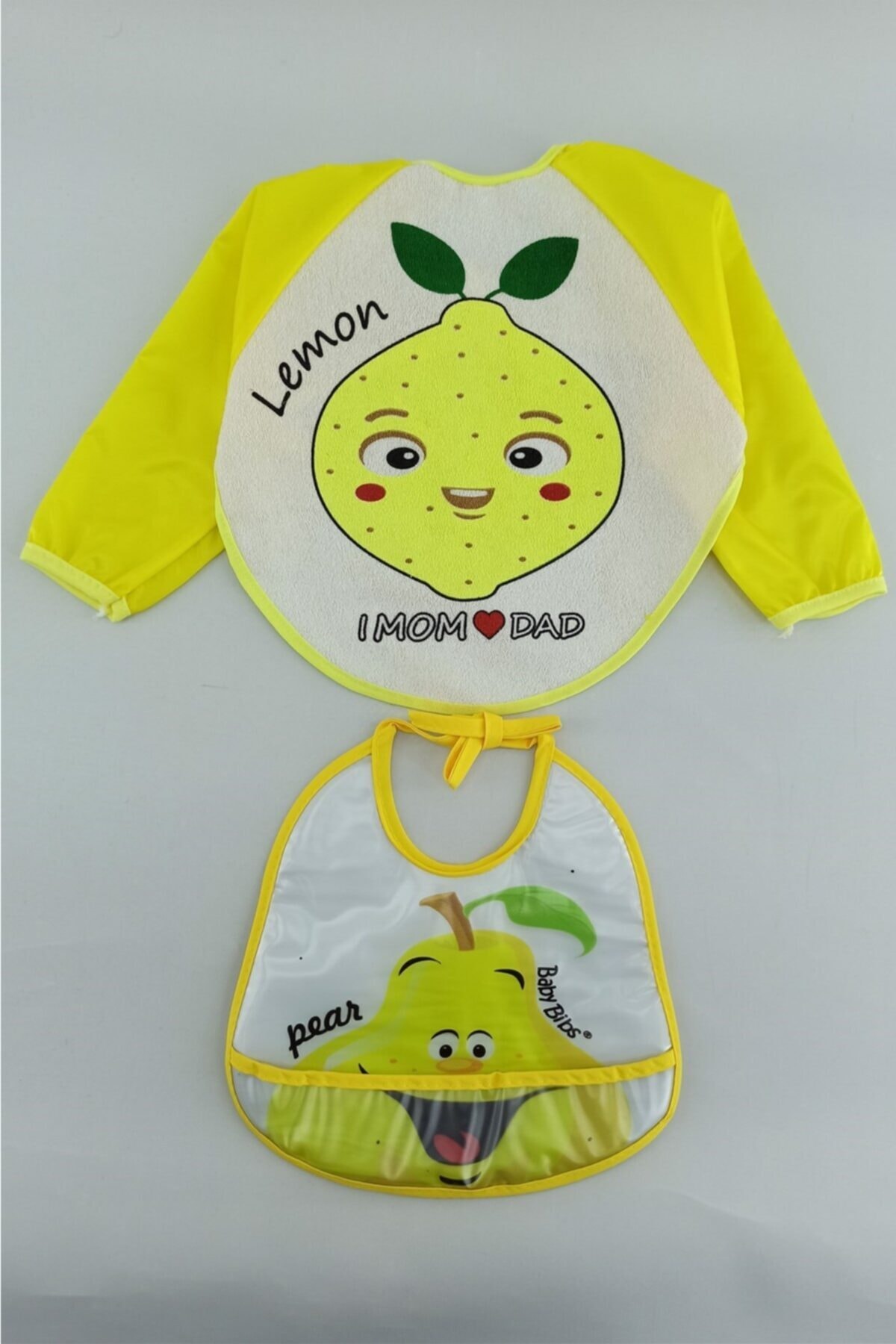 ALİSS 2 Adet Lüks Bebek Mama Önlüğü