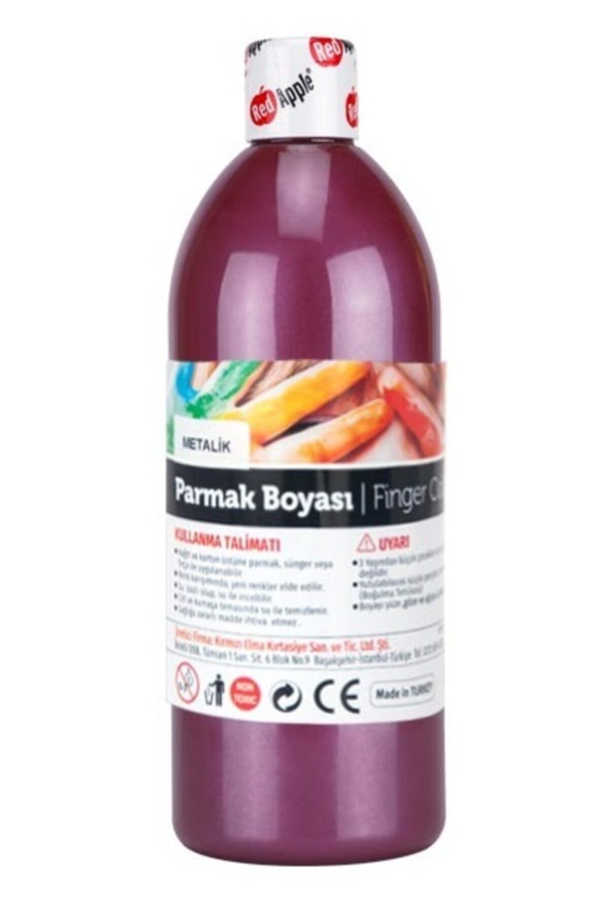 Red Apple Metalik Parmak Boyası Mor 500 gr. Rp150-79