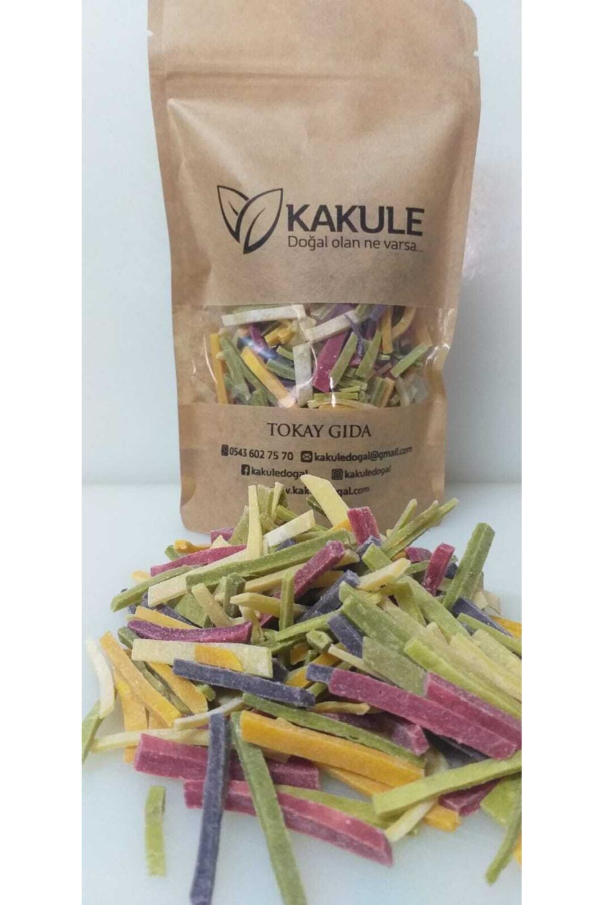 KAKULE DOĞAL ÜRÜNLER Karışık Sebzeli Ev Eriştesi 1 Kg