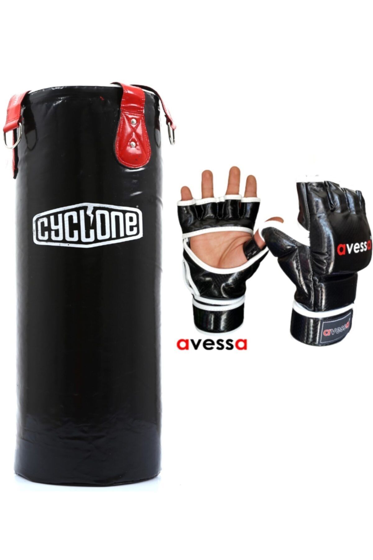 CYCLONE 90x30 Cm Dolu Torbası Mma Eldiveni Hediyeli