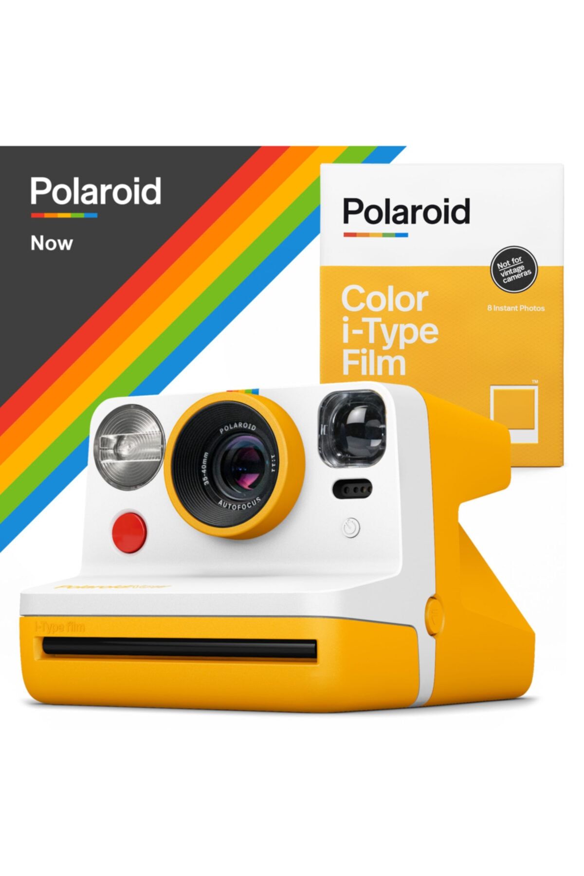 Polaroid Now Sarı Instant Fotoğraf Makinesi Ve 8'li Film Hediye Seti