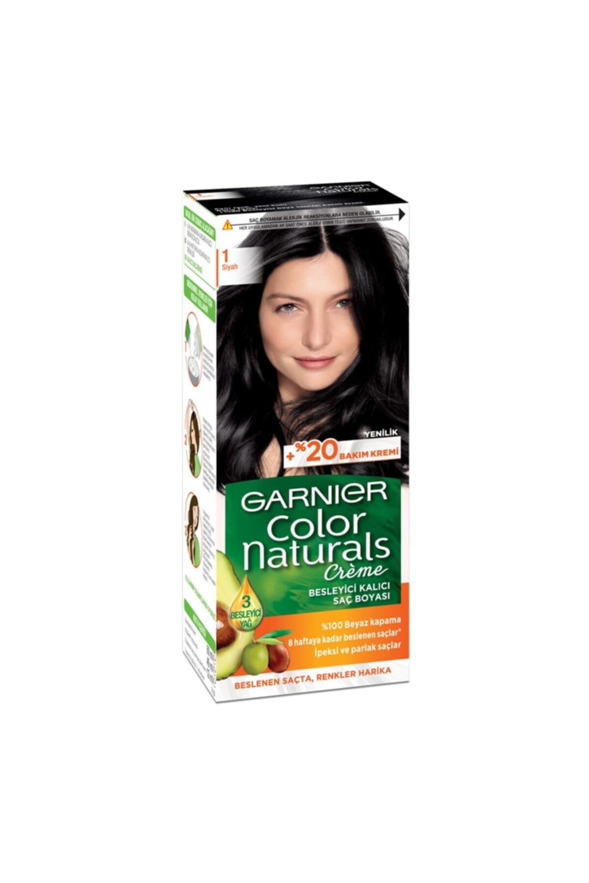 garnier color naturals sac boyasi 1 siyah fiyati yorumlari trendyol