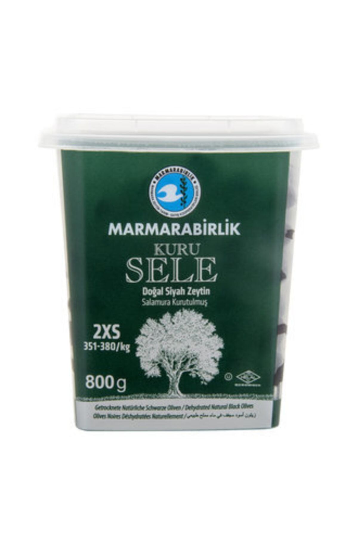 MarmaraBirlik Kuru Sele Zeytin 351- 380 Ad/kg 800 G