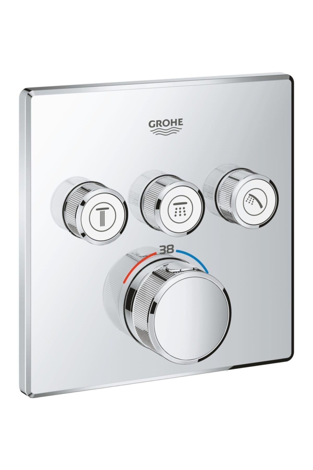 Grohe Grohtherm Smartcontrol Üç Valfli Akış Kontrollü, Ankastre Termostatik Duş Bataryası 29126000
