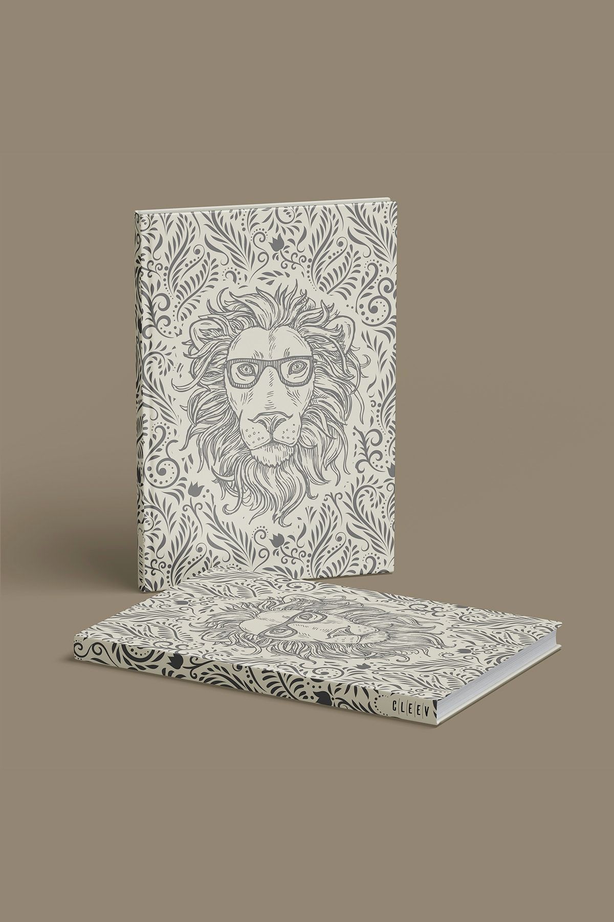 CLEEV Lion - Sert Kapaklı Çizgisiz Defter