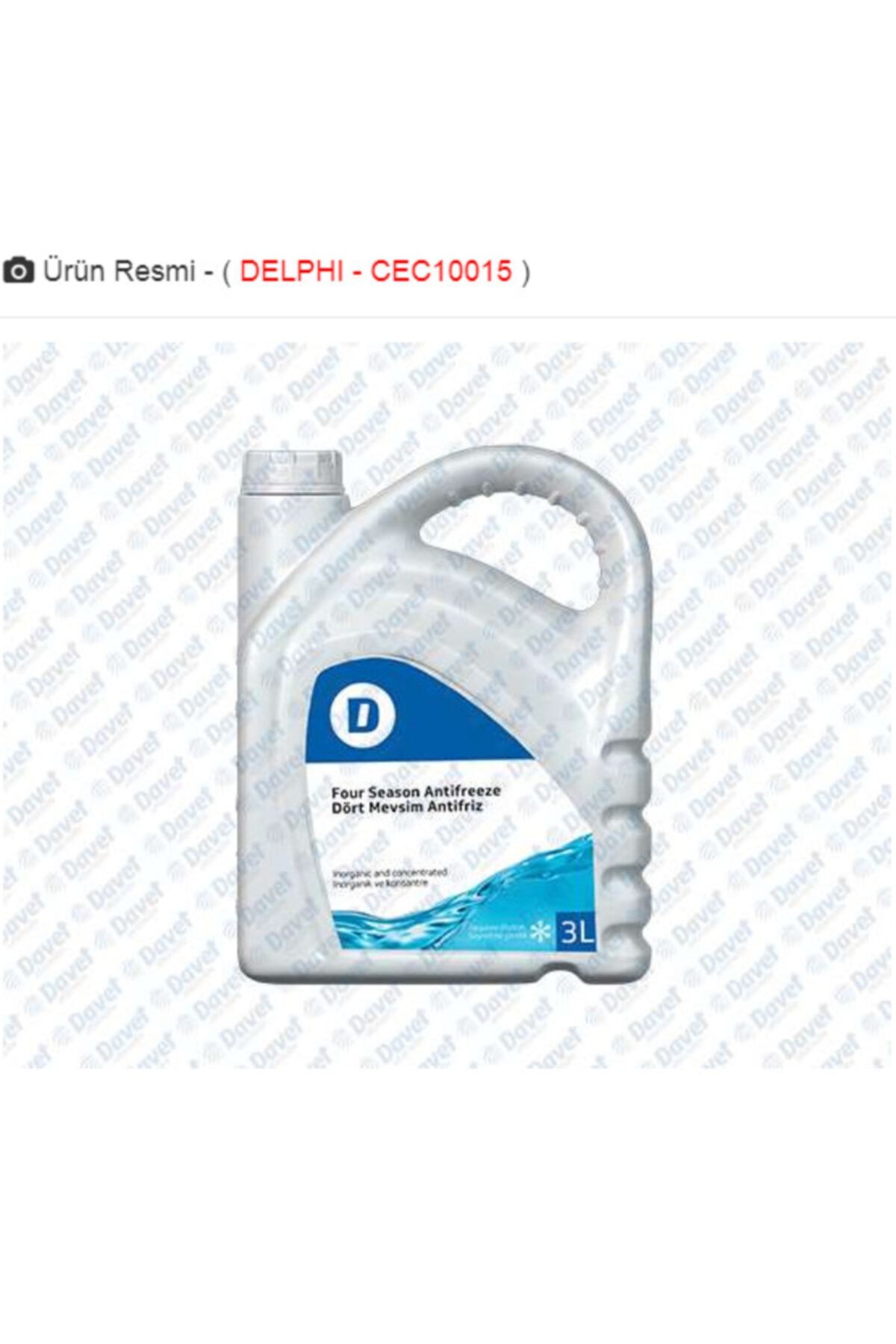 star global oto aksesuar Delphi Mavi Organik Konsantre 37 Derece Antifriz