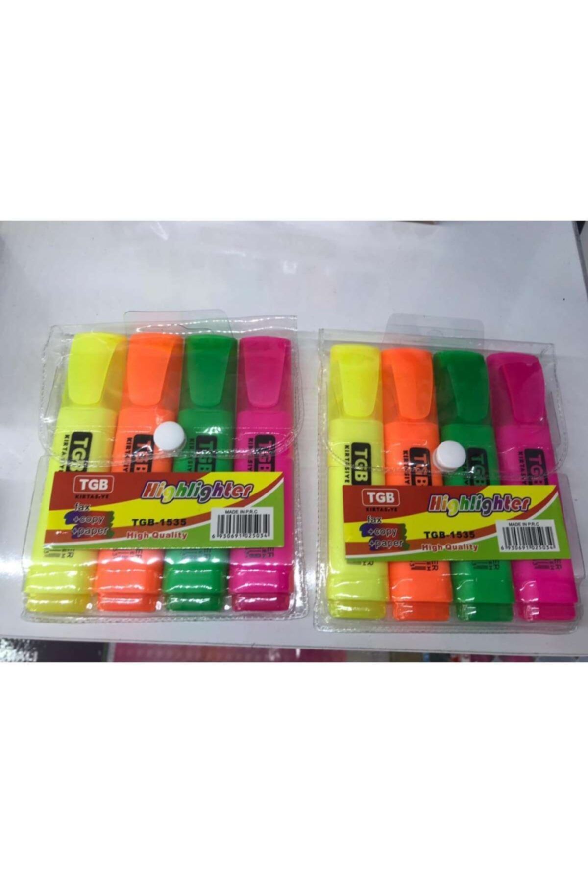 TGB -2584 Fosforlu Kalem 4'lü Set\