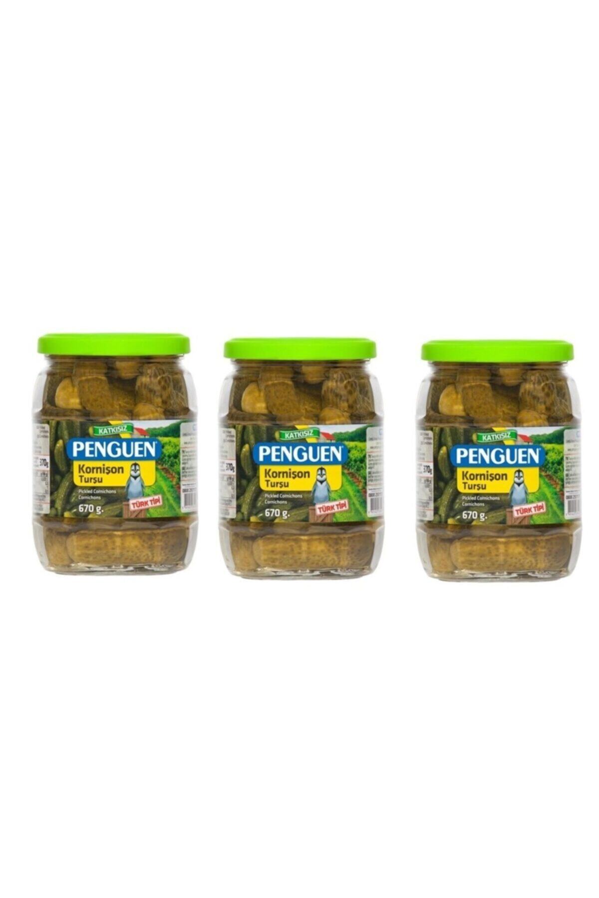 Penguen Kornişon Turşu 670 Gr X 3 Adet