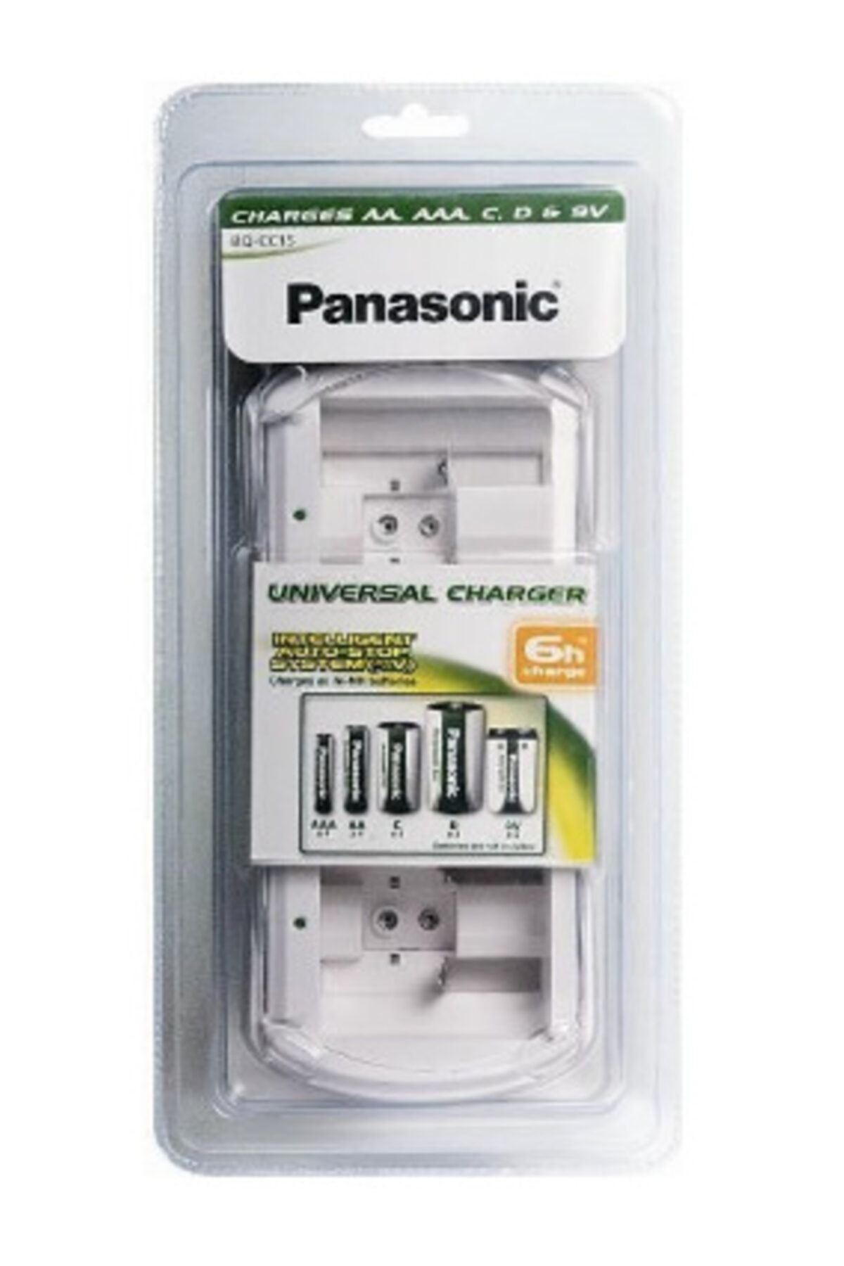 PANASONIC Şarjlı Aaa Ince - Aa Kalem - C Orta - D Büyük - 9 Volt Şarjlı Pil Şarj Cihazı Bq-cc15