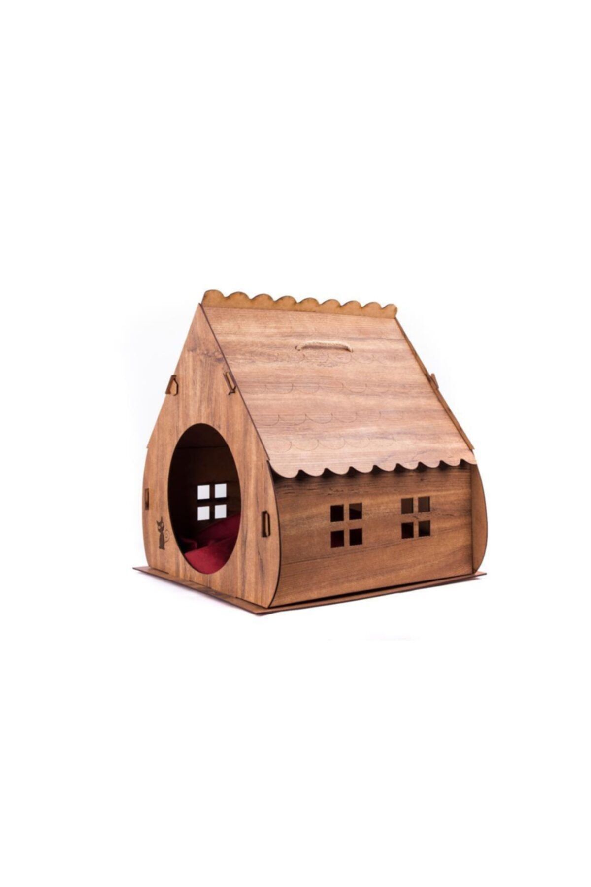 GülPet Kahverengi Büyük Xl Kedi Evi