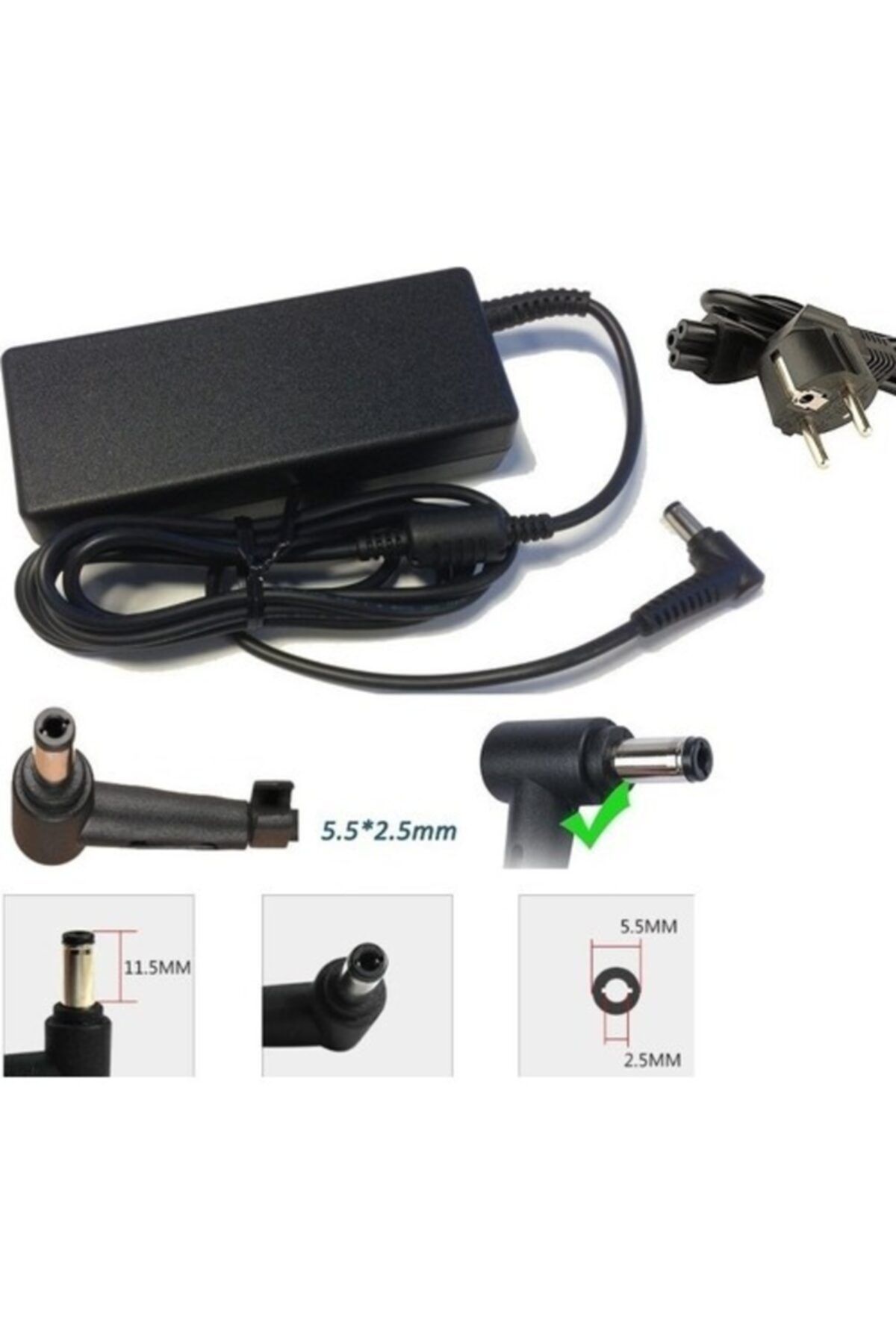 ATAELEKTRONİK Toshiba Pa-1650-22 Laptop Notebook Şarj Cihazı Şarj Aleti Adaptör 19 Volt 4.74 Amper